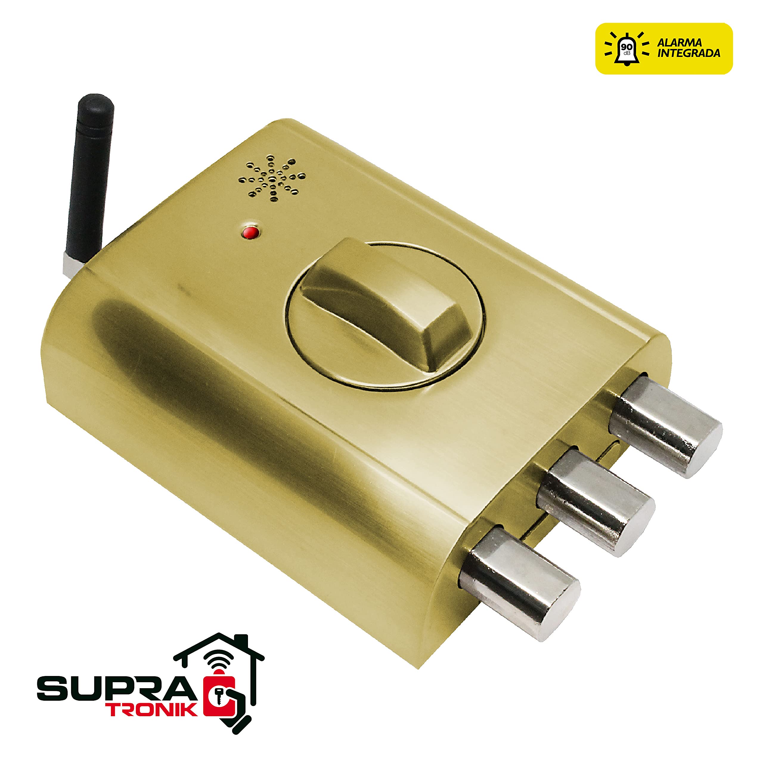 Lince Cerradura electrónica Invisible con Alarma SUPRATONIK, Oro