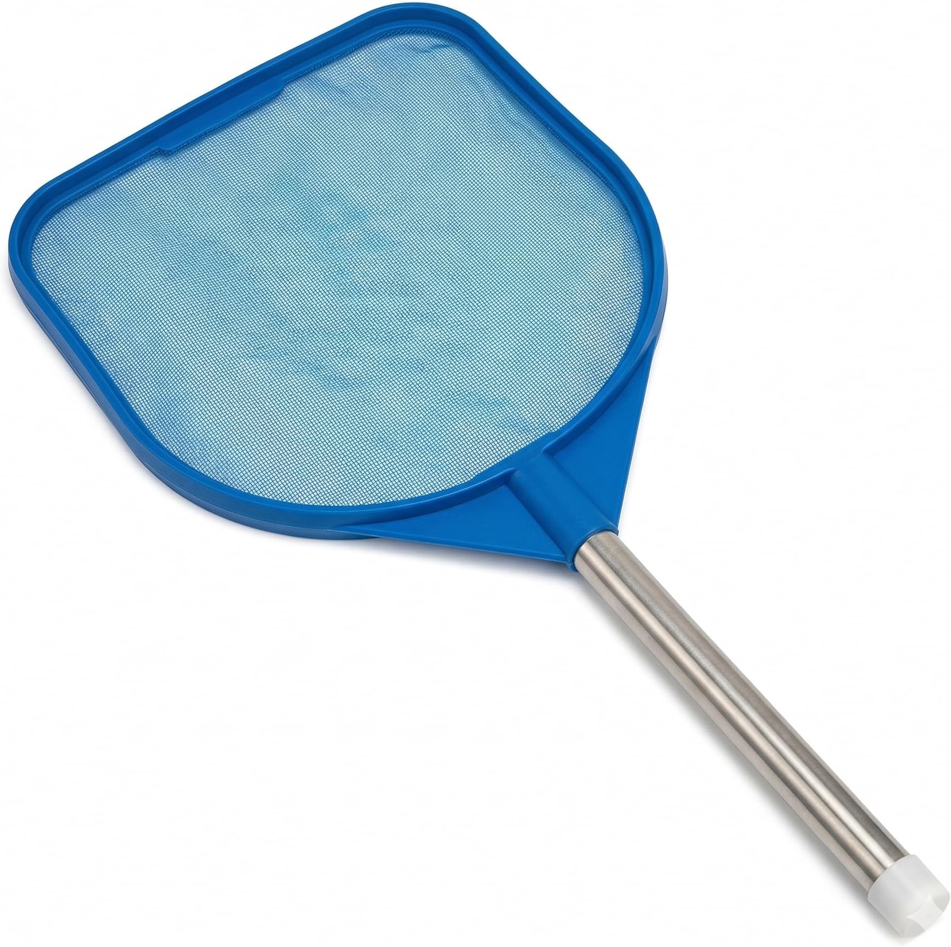 JED Pool Tools 40-376 Hand Skimmer Net for Hot Tubs, Above Ground Pools, Stock Tank & Pond - Pool Cleaning Supplies, Made in USA (2 ft, Blue)