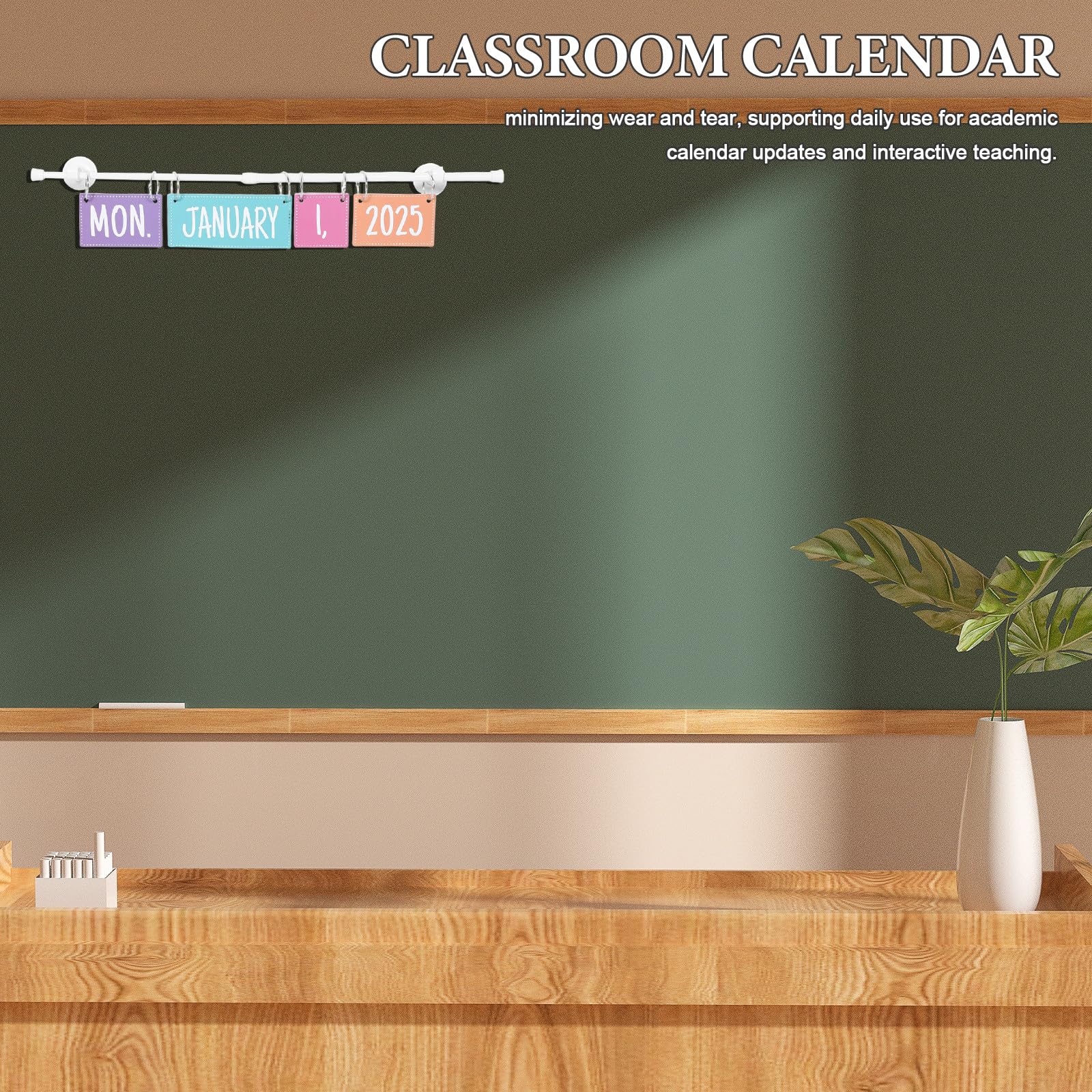 DOITOOL Calendario Didattico Flip per Classe Calendario Magnetico Mensile Bacheca Interattiva per Insegnanti e Homeschooling