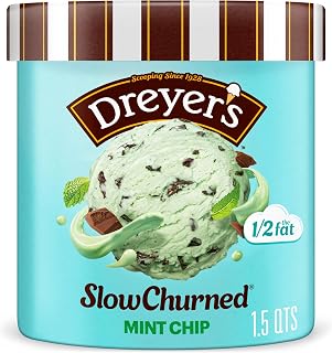 Dreyer's Slow Churned, Light Mint Chocolate Chip Ice Cream, 1.5 qt (Frozen)