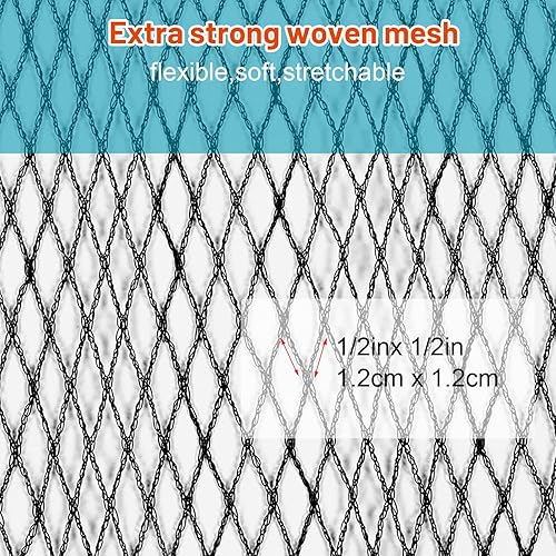 Miniatura 3 de Cubierta de red de hojas para piscina sobre el suelo, cubierta de malla de invierno con 12 clips de cubierta de piscina para piscina sobre el suelo,