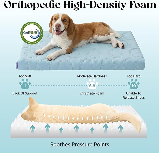 Colchoneta Enfriadora Ortopédica para Perros Grande 35x22 Pulgadas miniatura 6