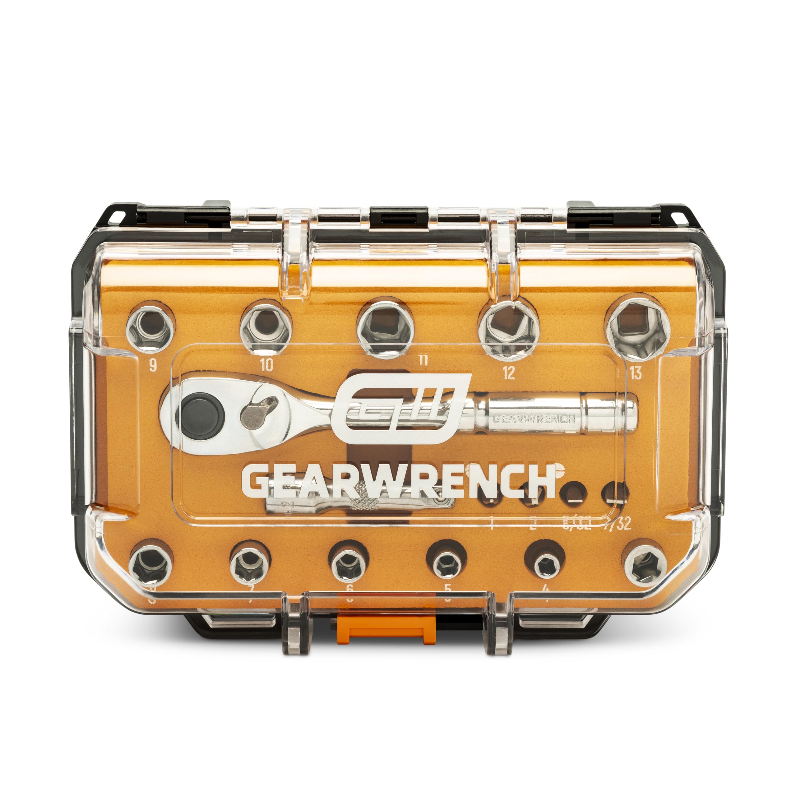 GEARWRENCH 17 Piece Mechanics Tool Set 1/4 in. Drive, 72-Tooth, 6