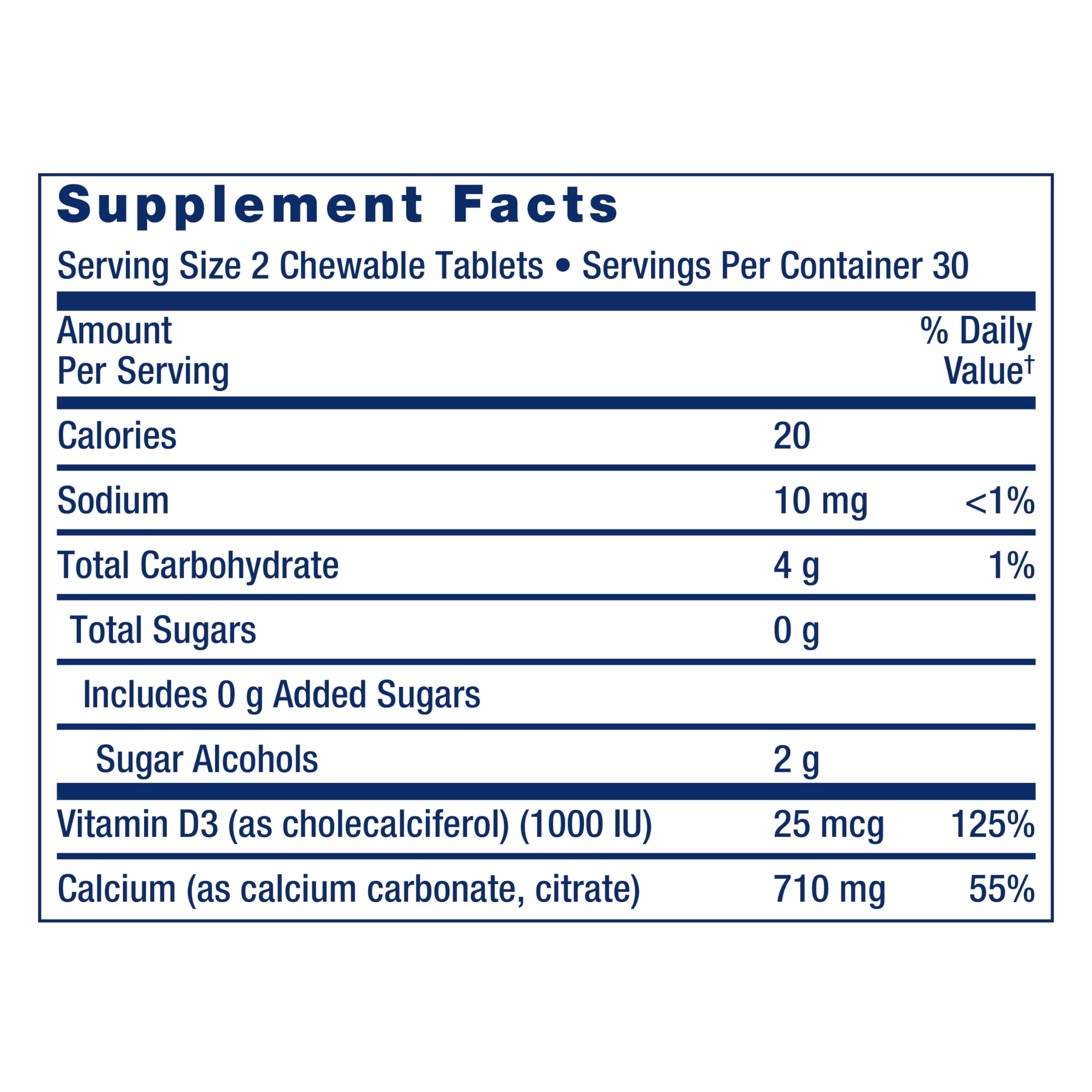Life Extension Bone Restore Calcium Supplement Chewable Tablets, 60 Tablets — Amazon image 3