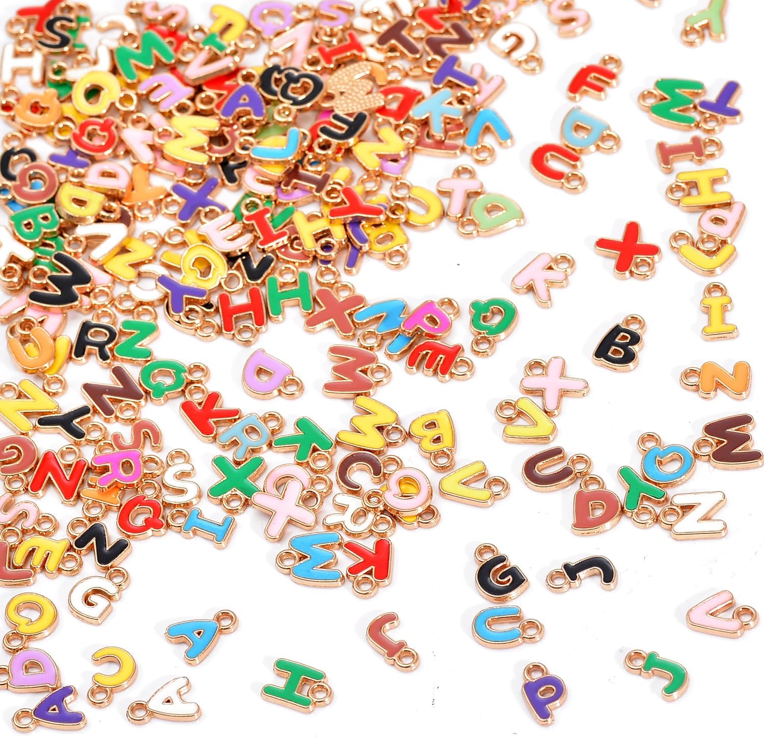 stino 40/60PCs Bulk Tiny Charms for Jewelry Making, Cute Rainbow Color Keychain & Bracelets Charms for DIY Crafts, Mini Necklace Charms, Small Metal Charm for Beading,Pendants & Earrings…