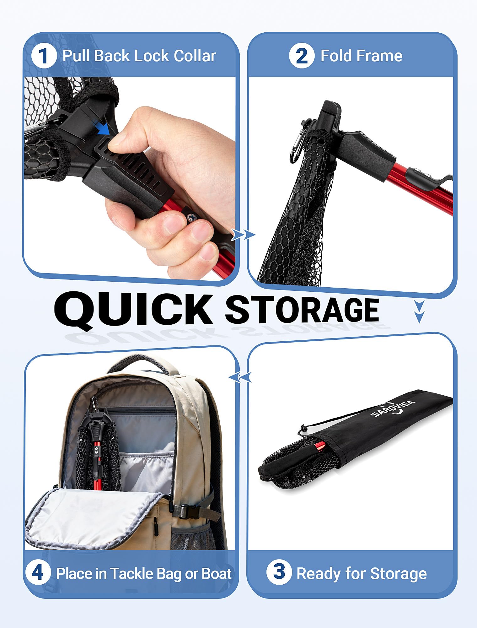 Floating Fishing Net - Tangle-Free & Portable -4 Floating Fishing Net - Tangle-Free & Portable -4