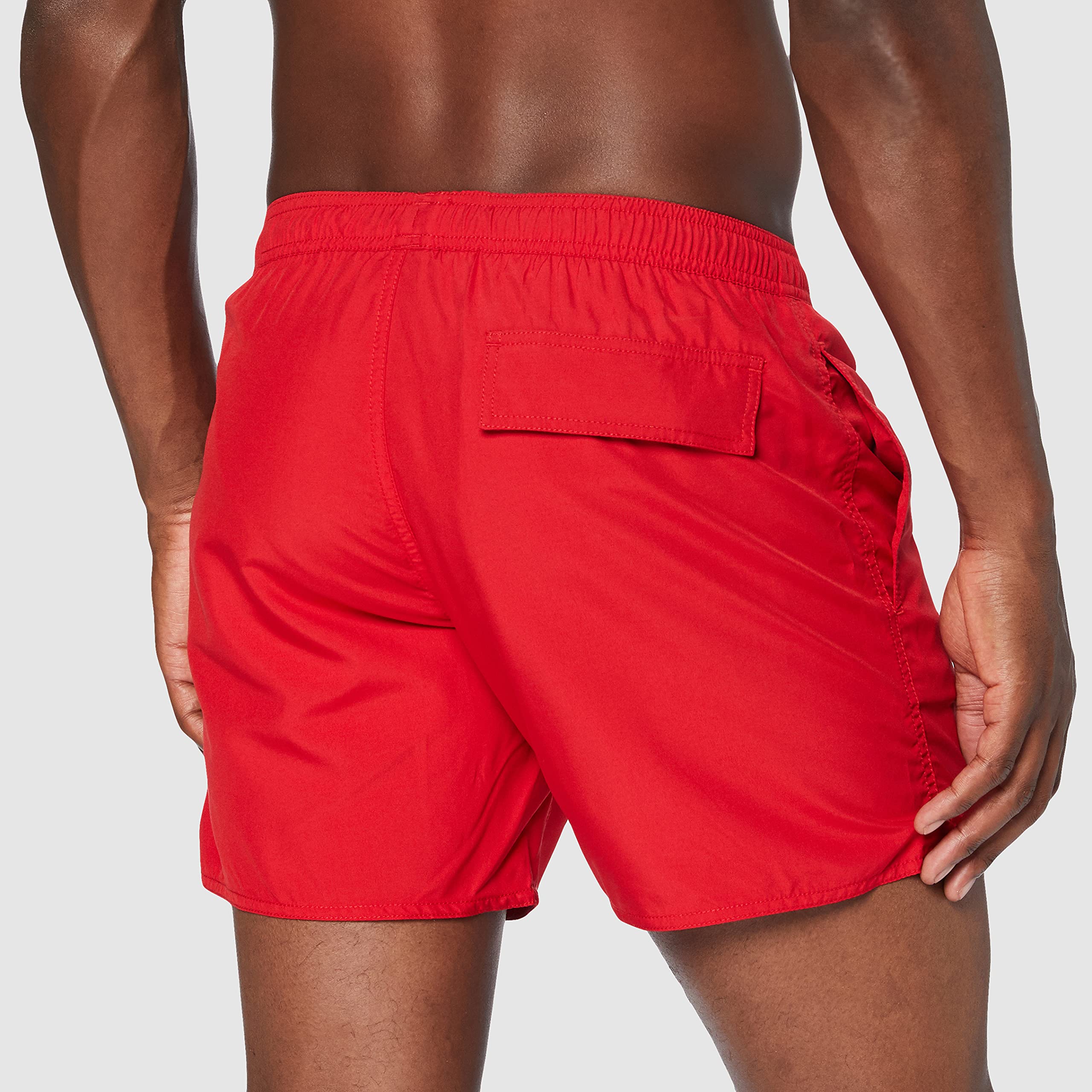 Emporio Armani Swimwear Boxer Bold Logo Tape Swim Trunks, Nero, 46 Uomo