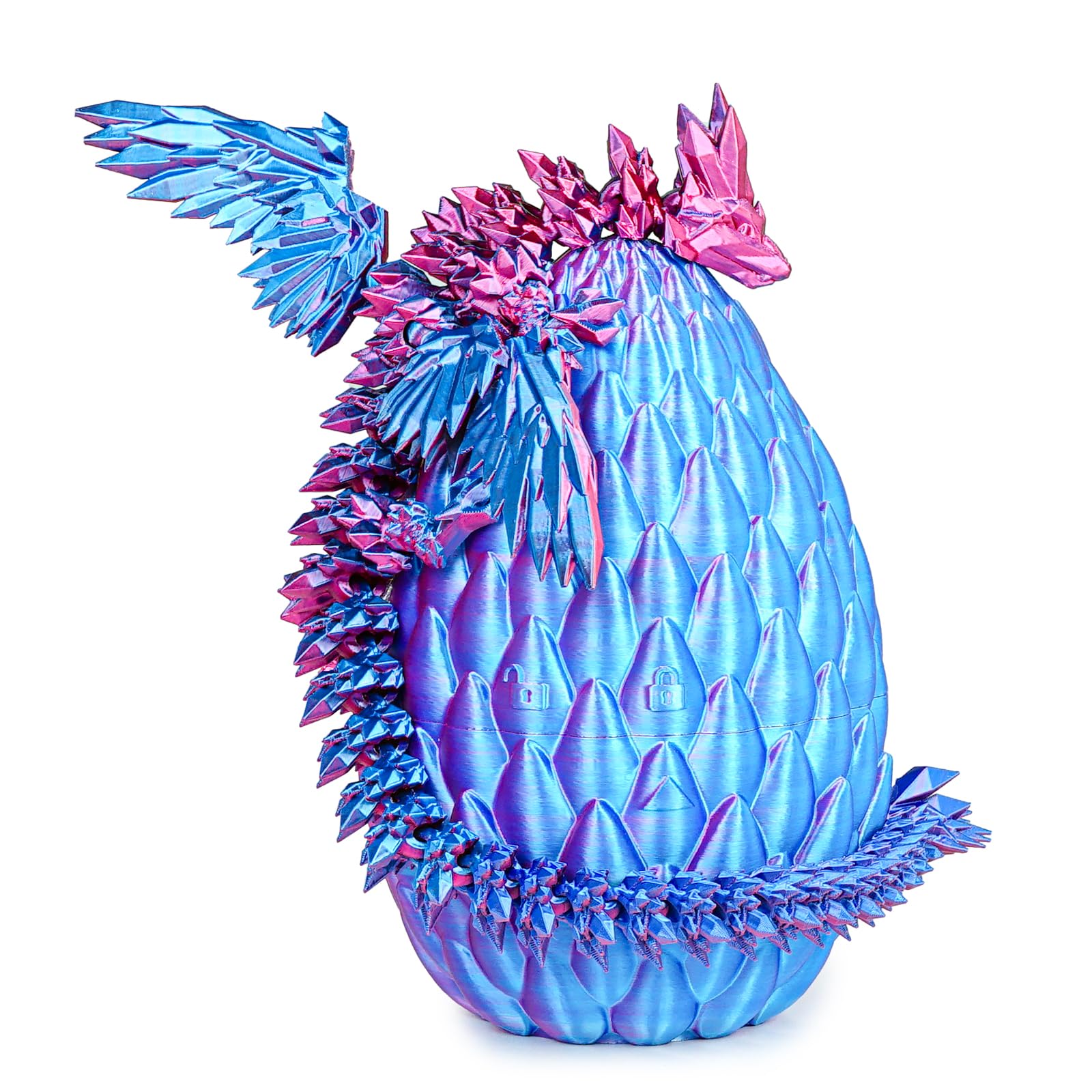 Mydhall 3D Printed Flying Dragon Egg with Articulated Dragon Inside – Toys&Gifts for Kids,Home Decor,Creative Ornaments,Birthday,Easter (Mysterious