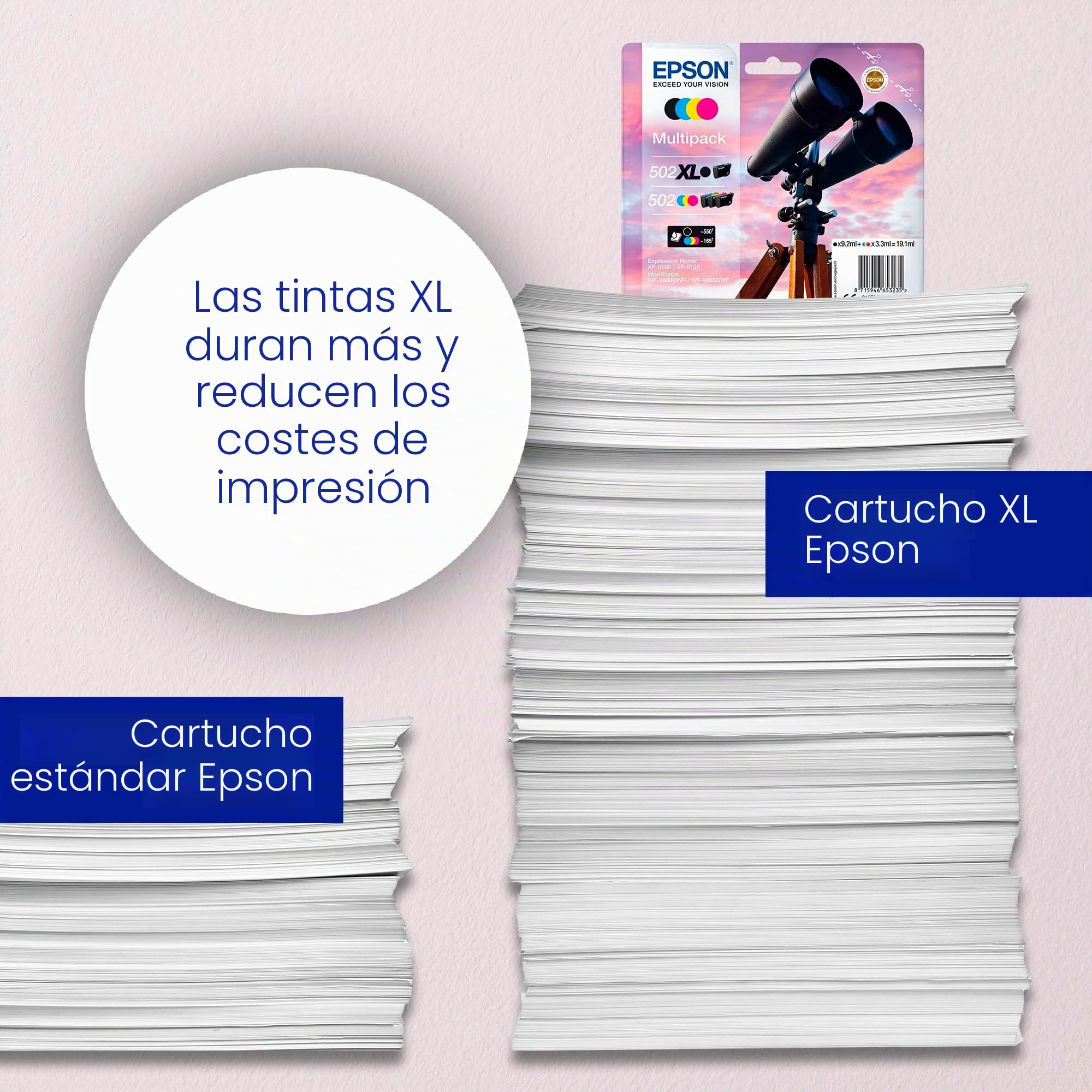 Epson Tinta Adecuado para XP5100, Multicolor, XL