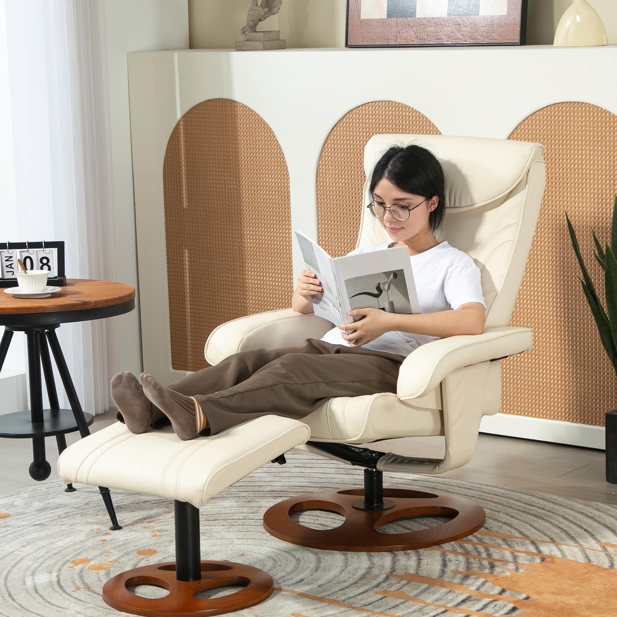 Fauteuil Relax Inclinable à 160° Avec Repose-Pieds Intégré - HOMCOM - Gris - 120kg Max