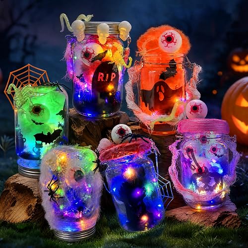 AIVEI 6 Pack Crafts Kits for Kids Lantern Halloween Gifts