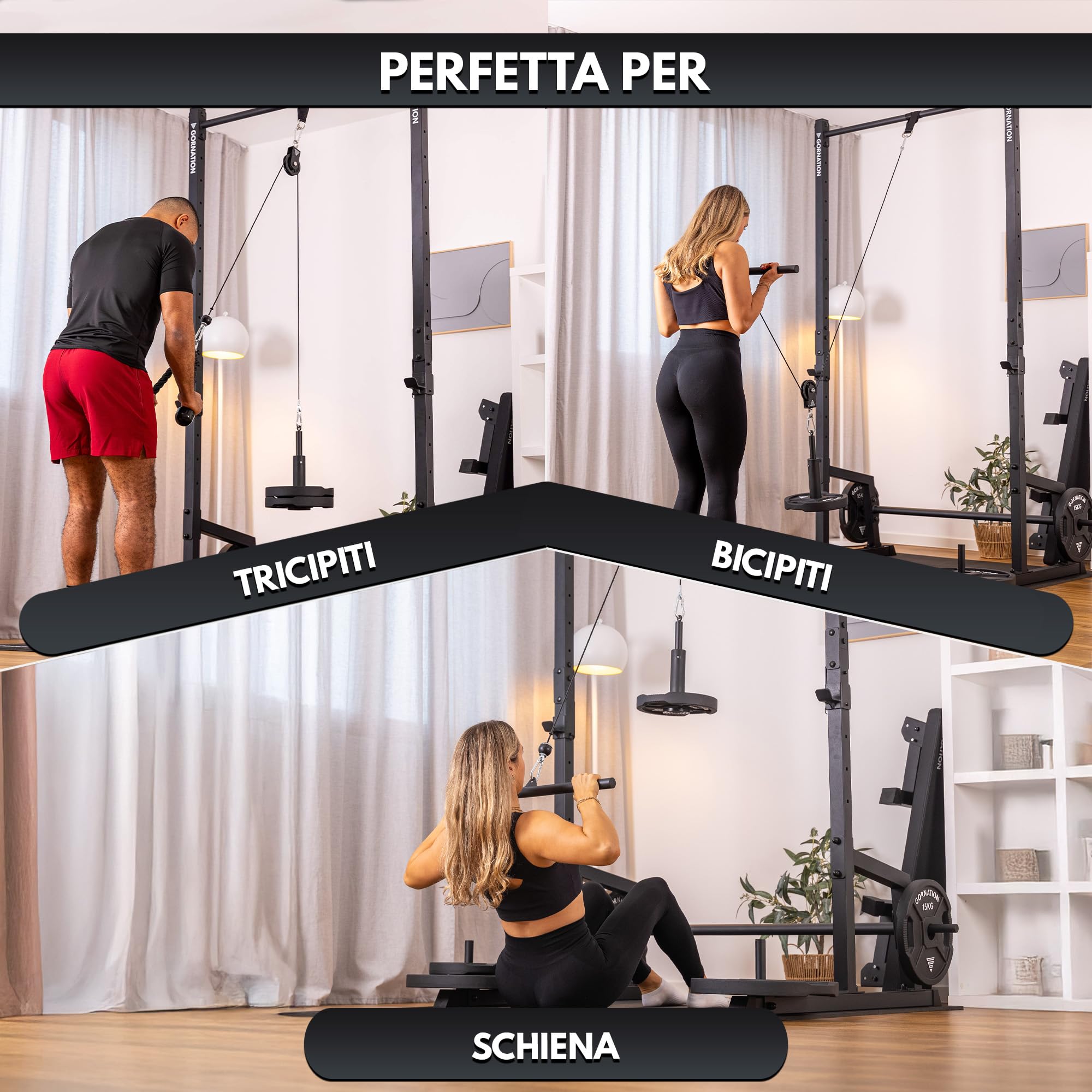 GORNATION Home Gym Pulley System