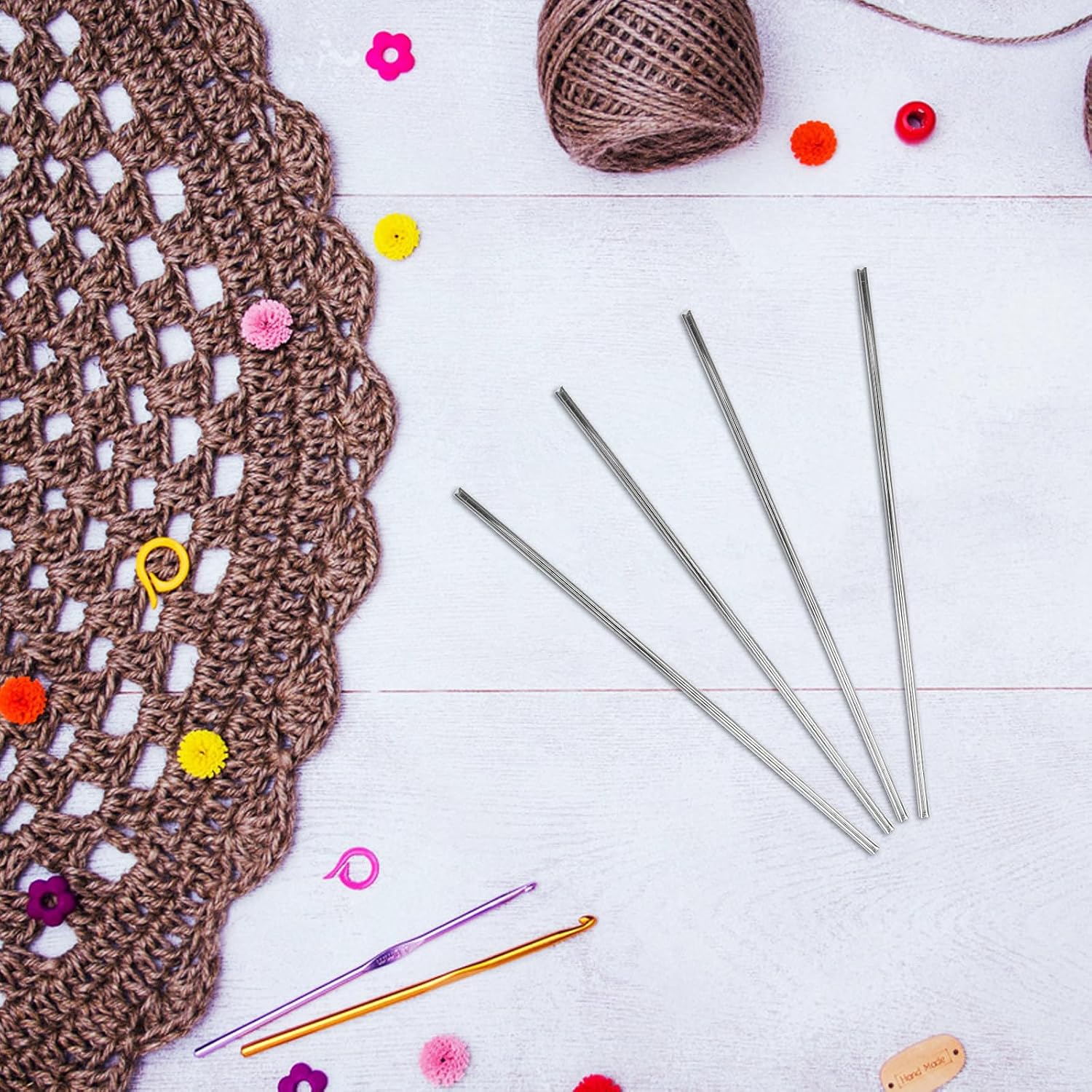 50pcs Crochet Blocking Pins Steel Set for Knitting Craft Enthusiasts