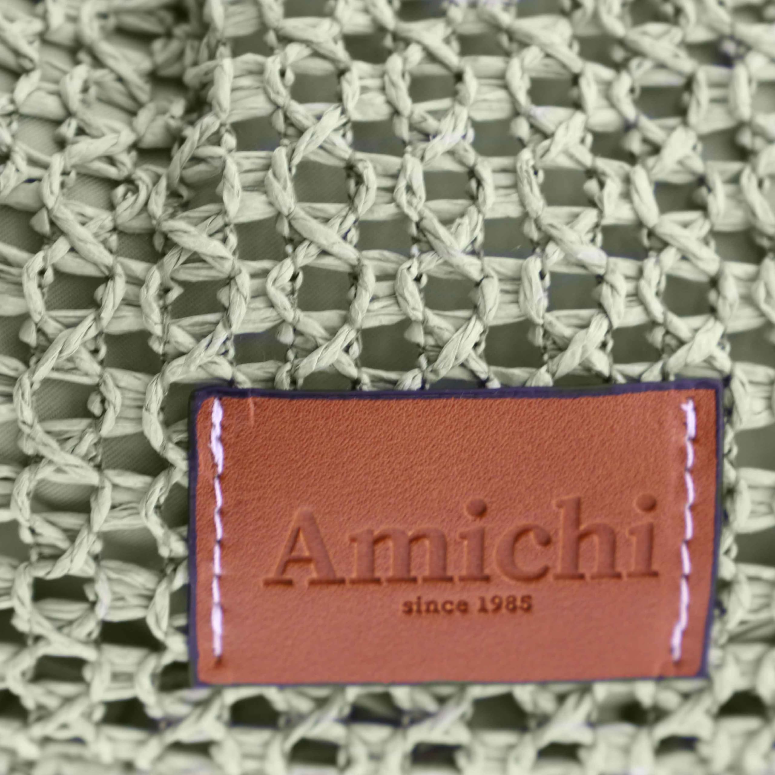 AMICHI - Bolso bandolera mujer de rafia - Bolso playa mujer mimbre con correa ajustable - Bolsa playa para mujer, Mojácar