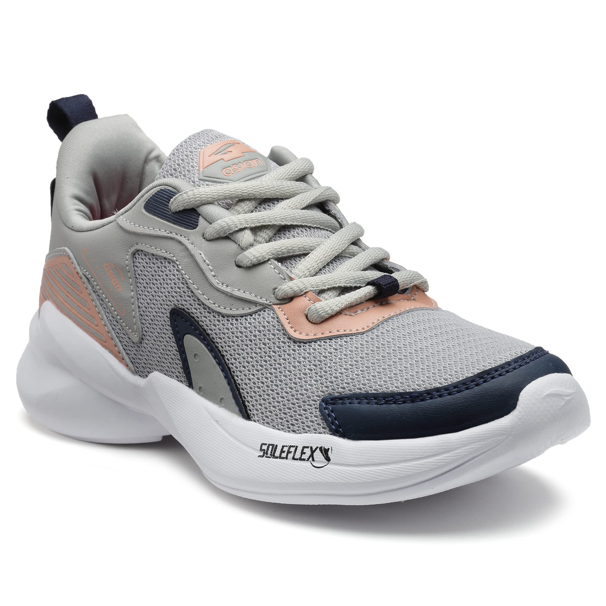 ASIAN Womens Fireflty-05 Sports Running,Walking & Gym Shoes Max Cushion with Memory Form Lightweight Eva Sole Extra Jump Casual Sneaker Shoes for Womens & Girls (Grey, Numeric_4) (B0BGDLQ3JM) Amazon Price History, Amazon Price Tracker