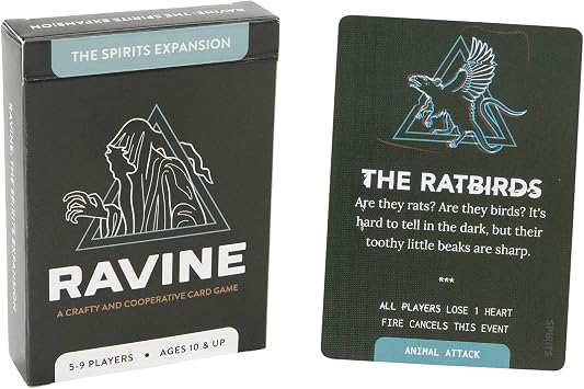 Stellar Factory Ravine Expansion The Spirits, Up to 9 Players | Adds a competitive mode one player vs. the rest; 4 new card types Wreckage, Madness, Forage & Night; requires base game.
