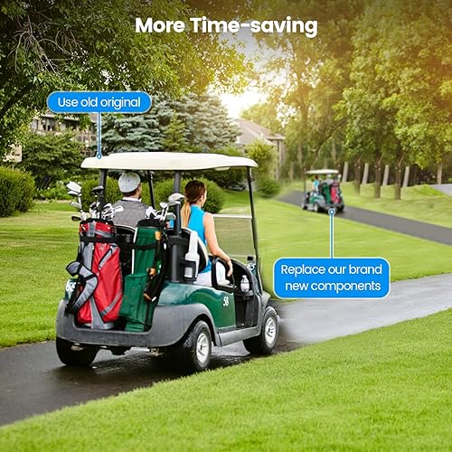 Miniatura 3 de Haoguo Conjunto de resistencias de borde de carrito de golf para reemplazar el original antiguo de 28197G01 IPC, diseñado para 1986-1990 EZ-GO