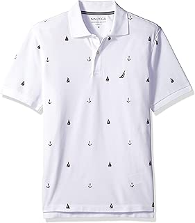 Nautica Men's Short Sleeve Cotton Mini Critters Printed Polo Shirt