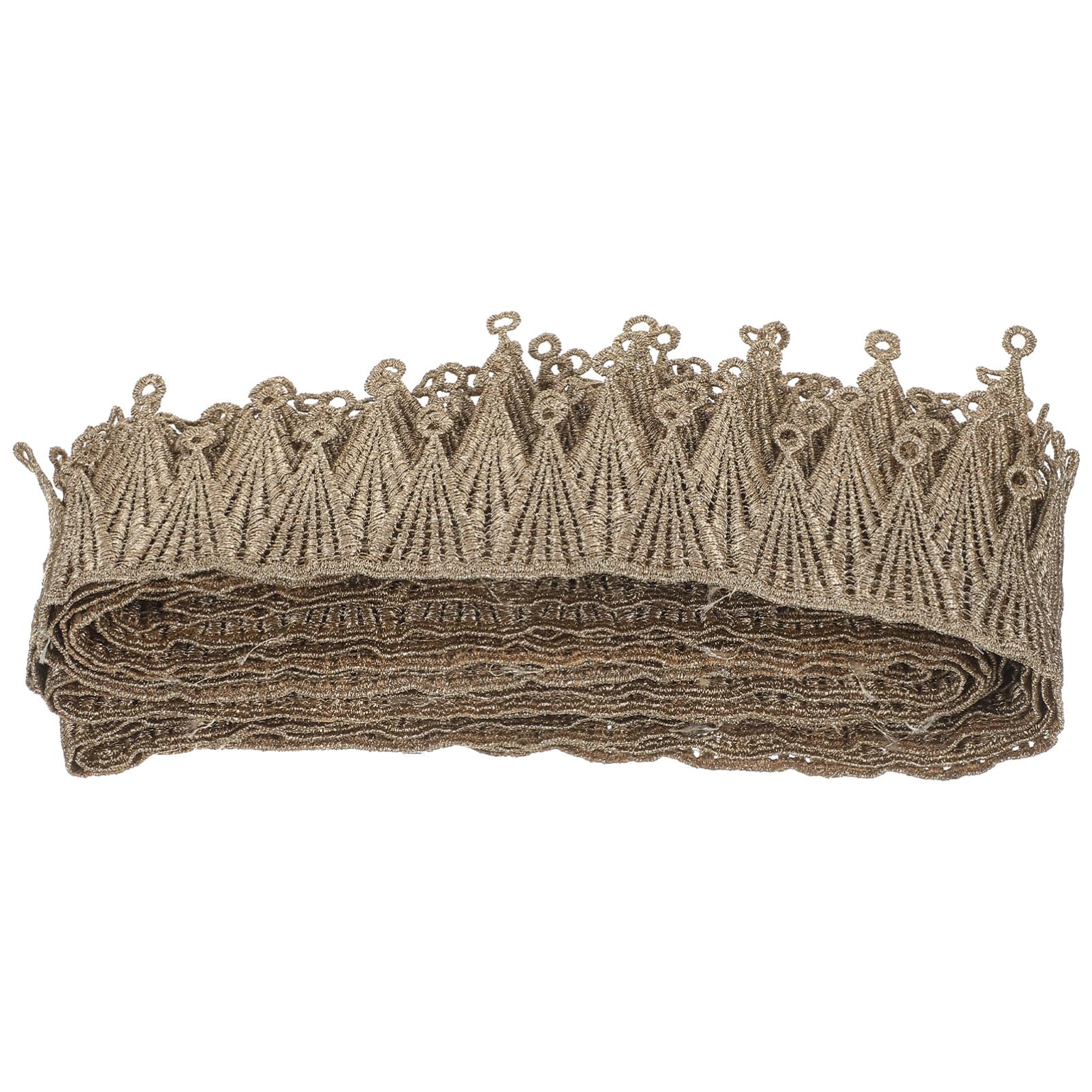 Dentelle Dorée Tissu Dentelle pour Maison Franges de Rideau pour Confection Accessoire de Décoration Intérieure