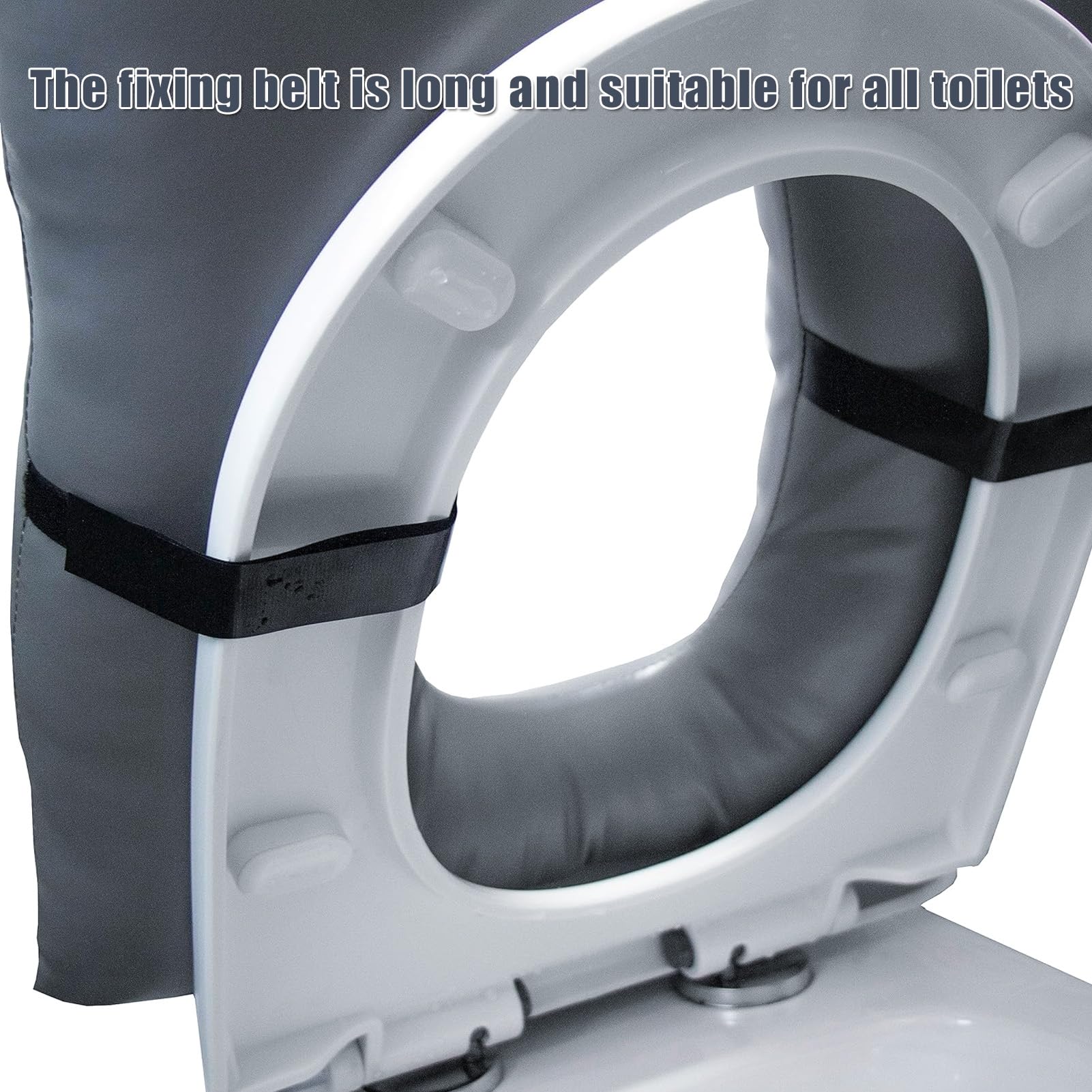 Anti-Dekubitus-Patienten-Kissen Mit Loch, PU Duschstuhl Sitzkissen Druckentlastungskissen Für Den Toilettensitz Waschbare Matte Für Toilettenstuhl Rollstühle Steibbe,Blue-42 * 42 * 8CM