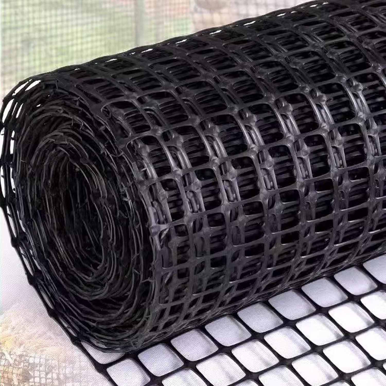 ERRULAN Black Plastic Mesh Fence, Animal & Garden