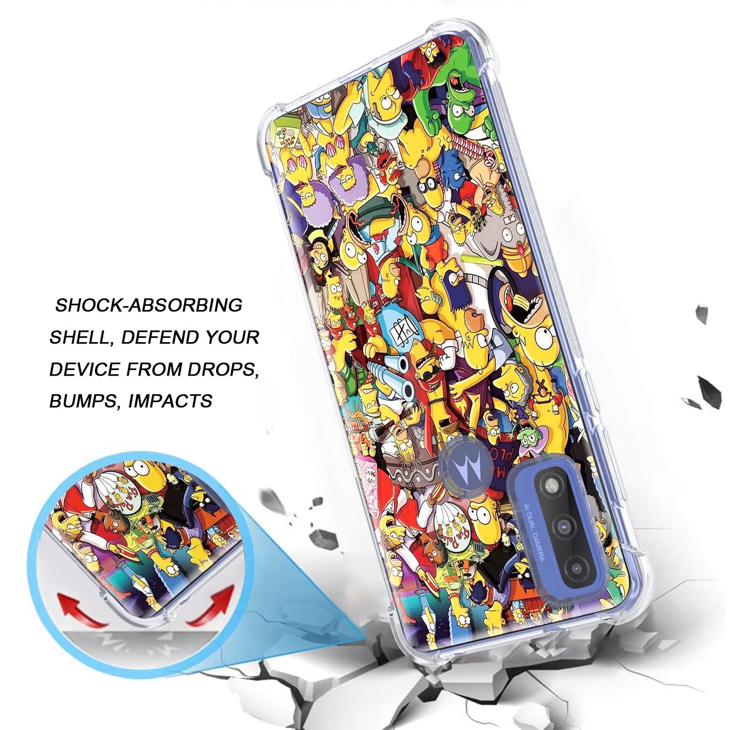 Amazon.com: WZOKA for Motorola Moto G Pure Case, Motorola G Power (2022)  Case, Shockproof Protective G Pure Bumper with Raised Edge for Motorola G  Pure Phone Case G Power Phone Case 2022 (