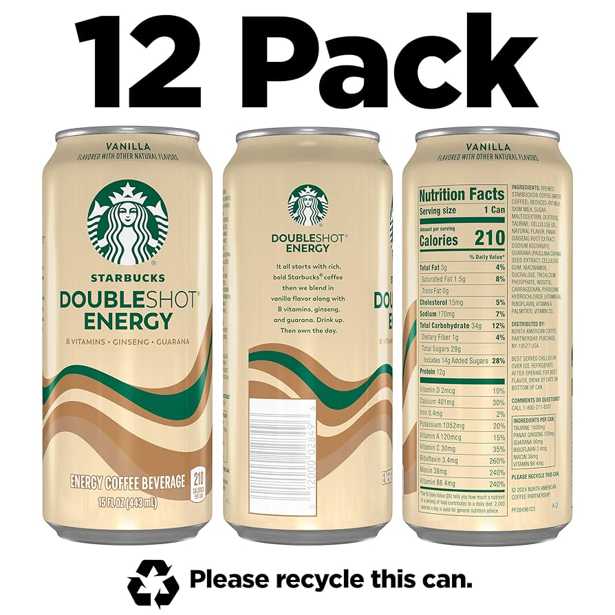 Amazon.com: Starbucks Doubleshot Energy Drink Coffee