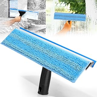 Window Squeegee Microfiber Scrubber