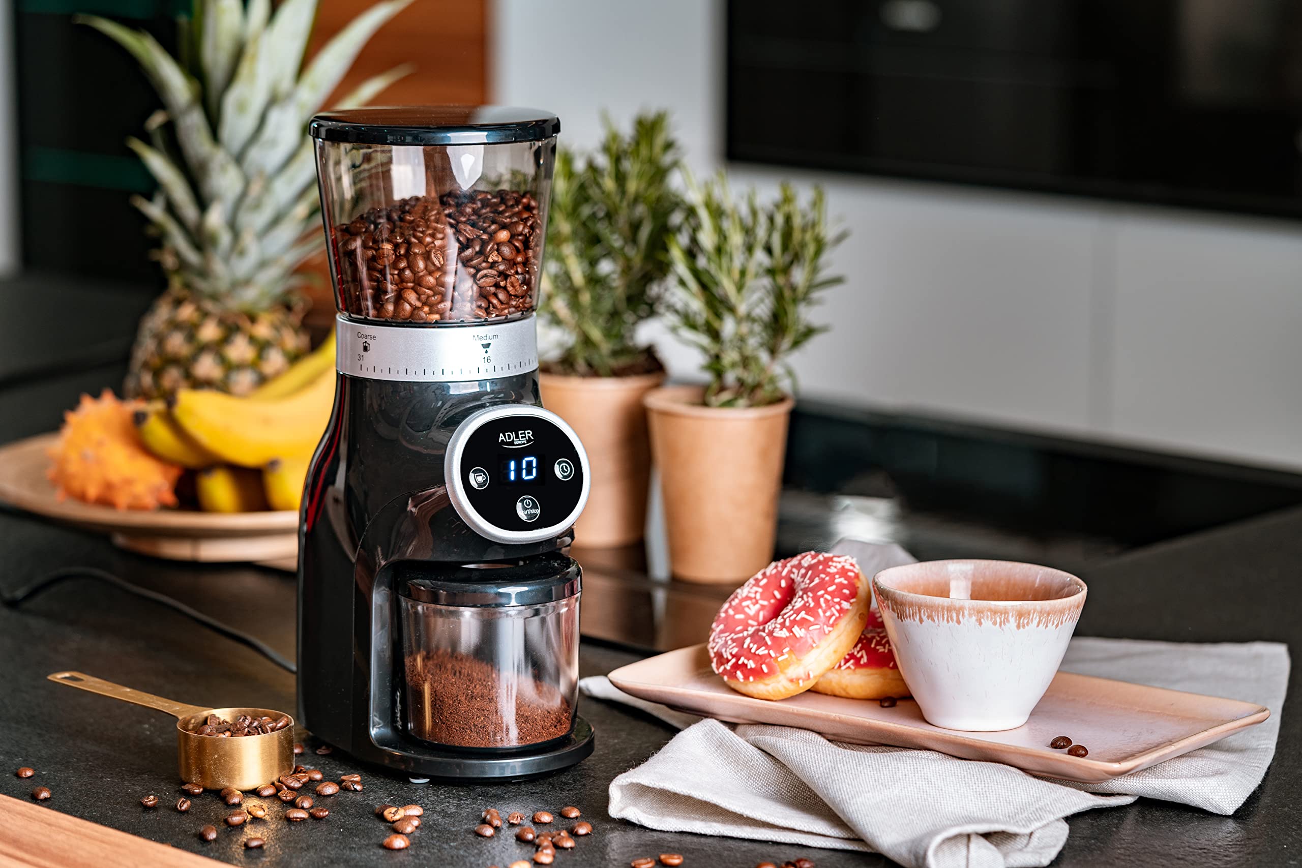 Adler AD 4450 Burr Coffee Grinder 300 W Electric Cone Grinder Grinder