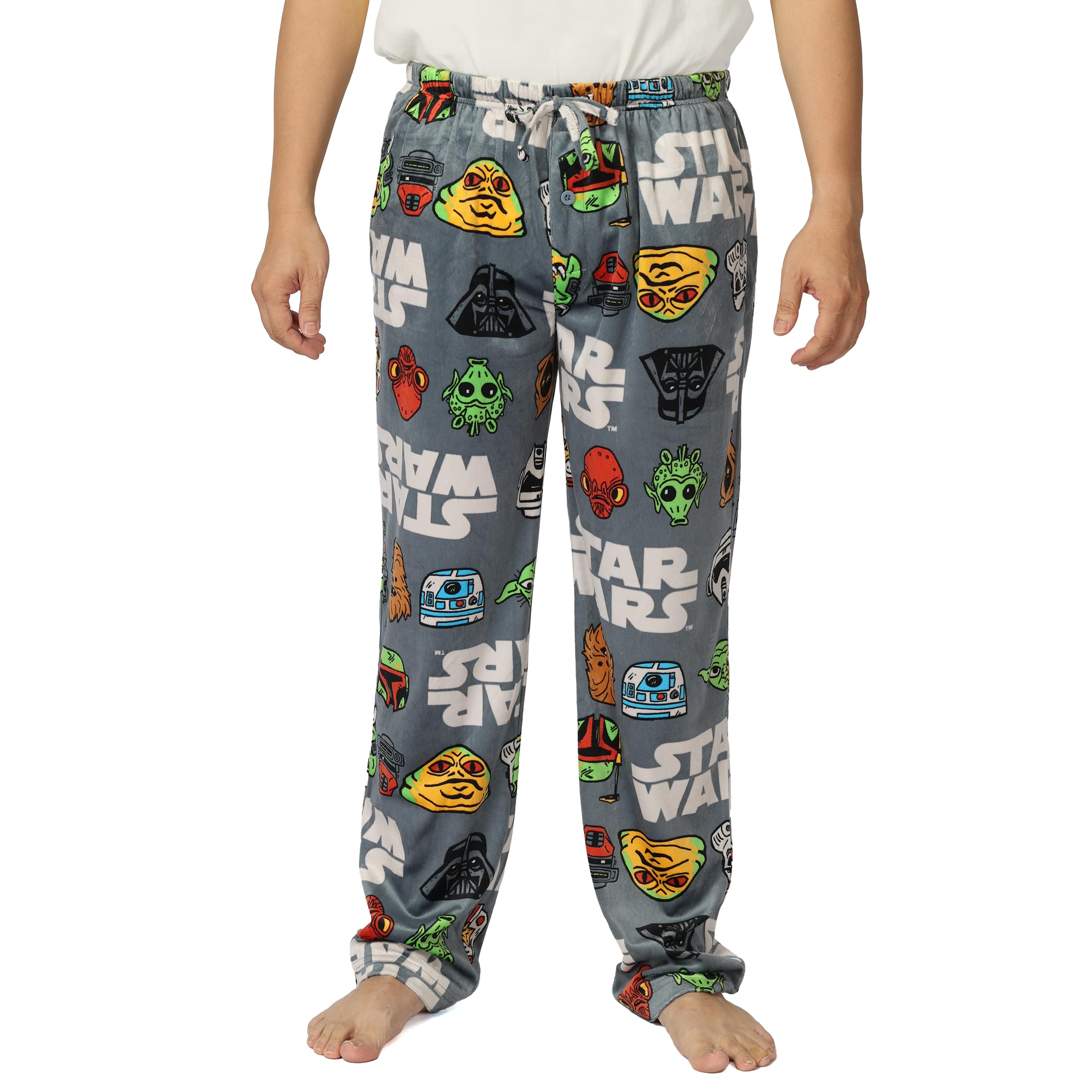 STAR WARS mens Pajama Bottom, Lounge Pant With Drawstring, Ultra-soft & Comfortable, Star Wars Classic, M