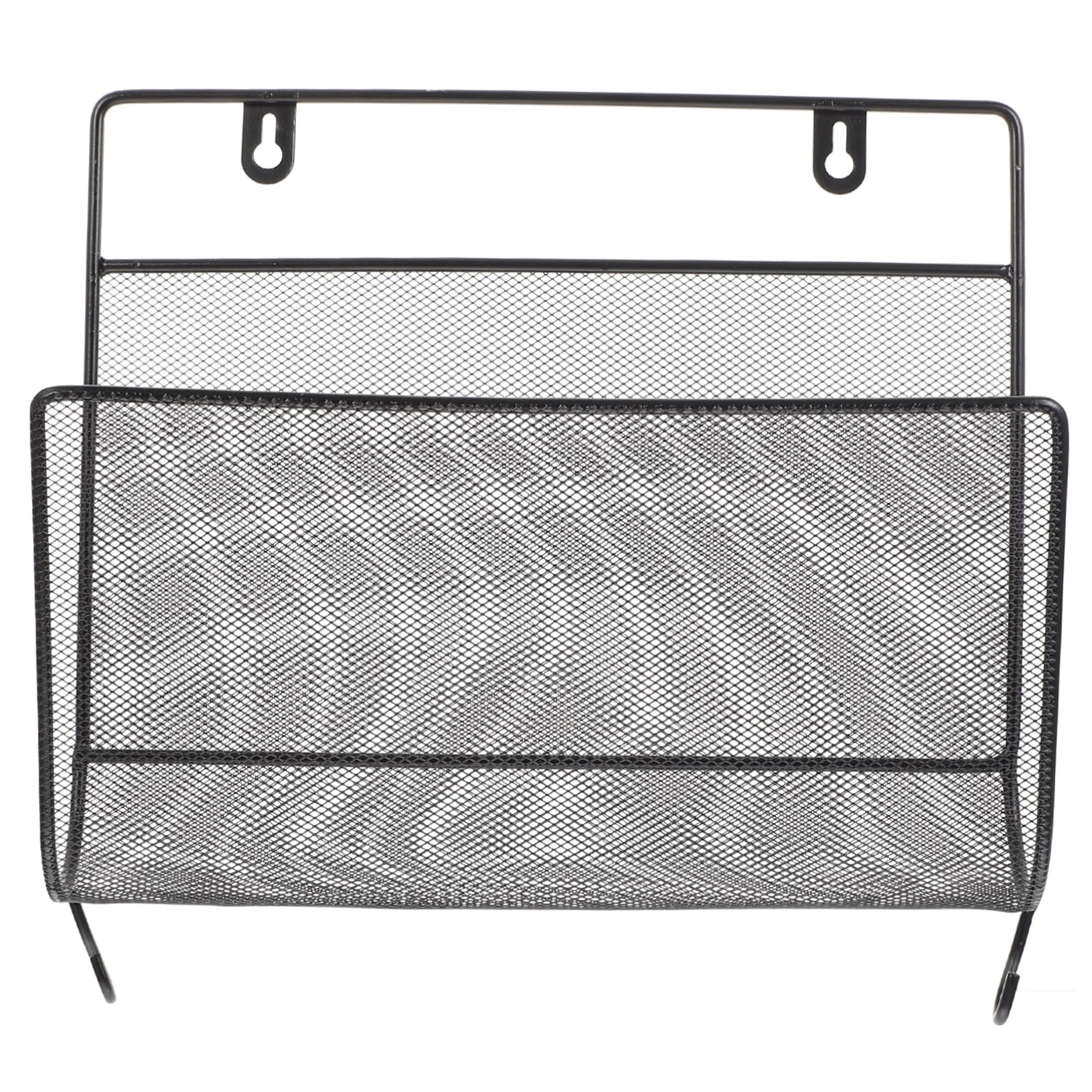 SEWACC Hanging Wall File Organizer Modern Wall Mounted Storage Shelf for Home Office Hotel Versatile Iron File Holder for Magazines Documents More Elegant Design for Functional Decor