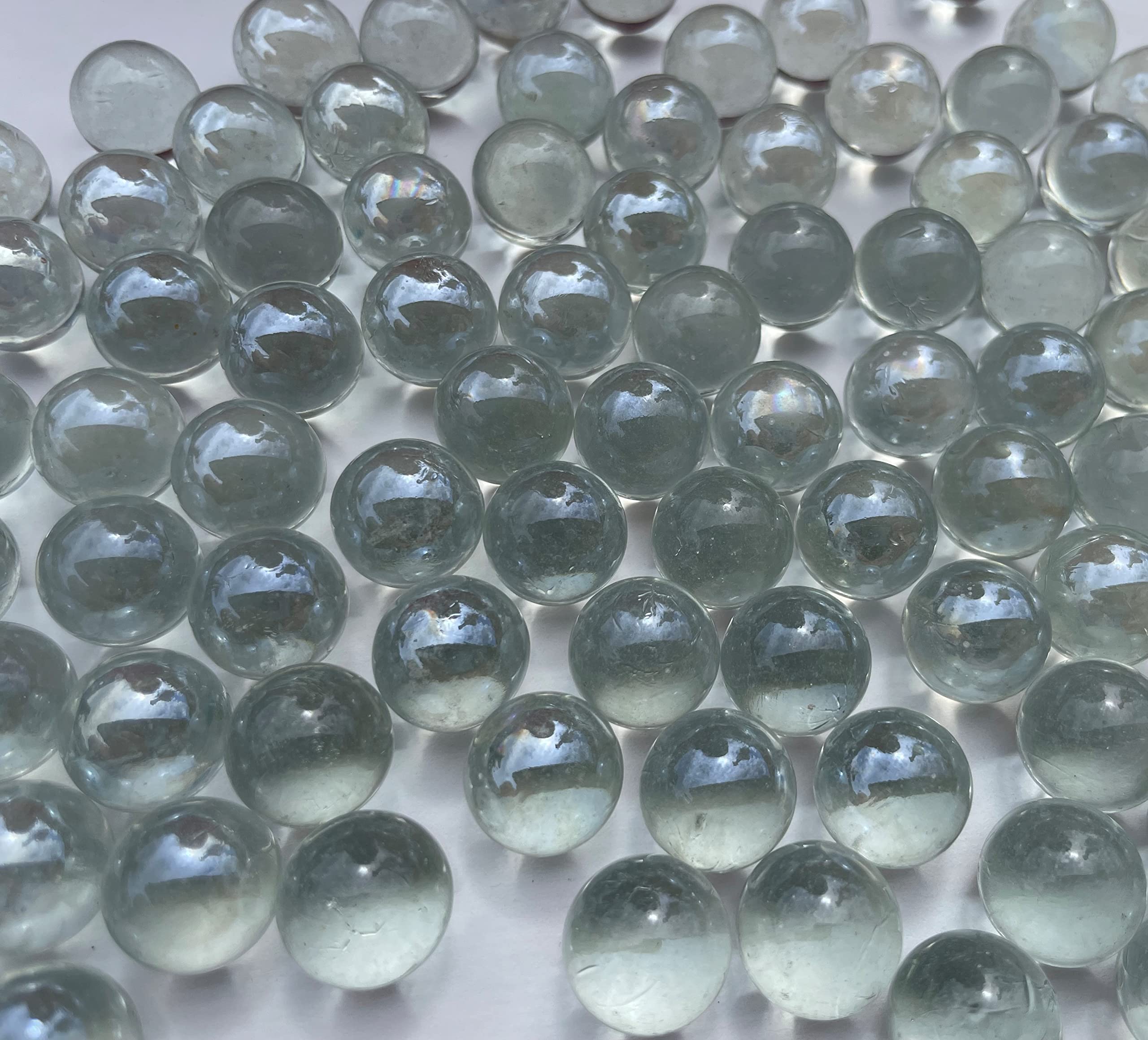 FAIRY TAIL & GLITZER FEE Lot De 100 Billes En Verre Noir Et Blanc