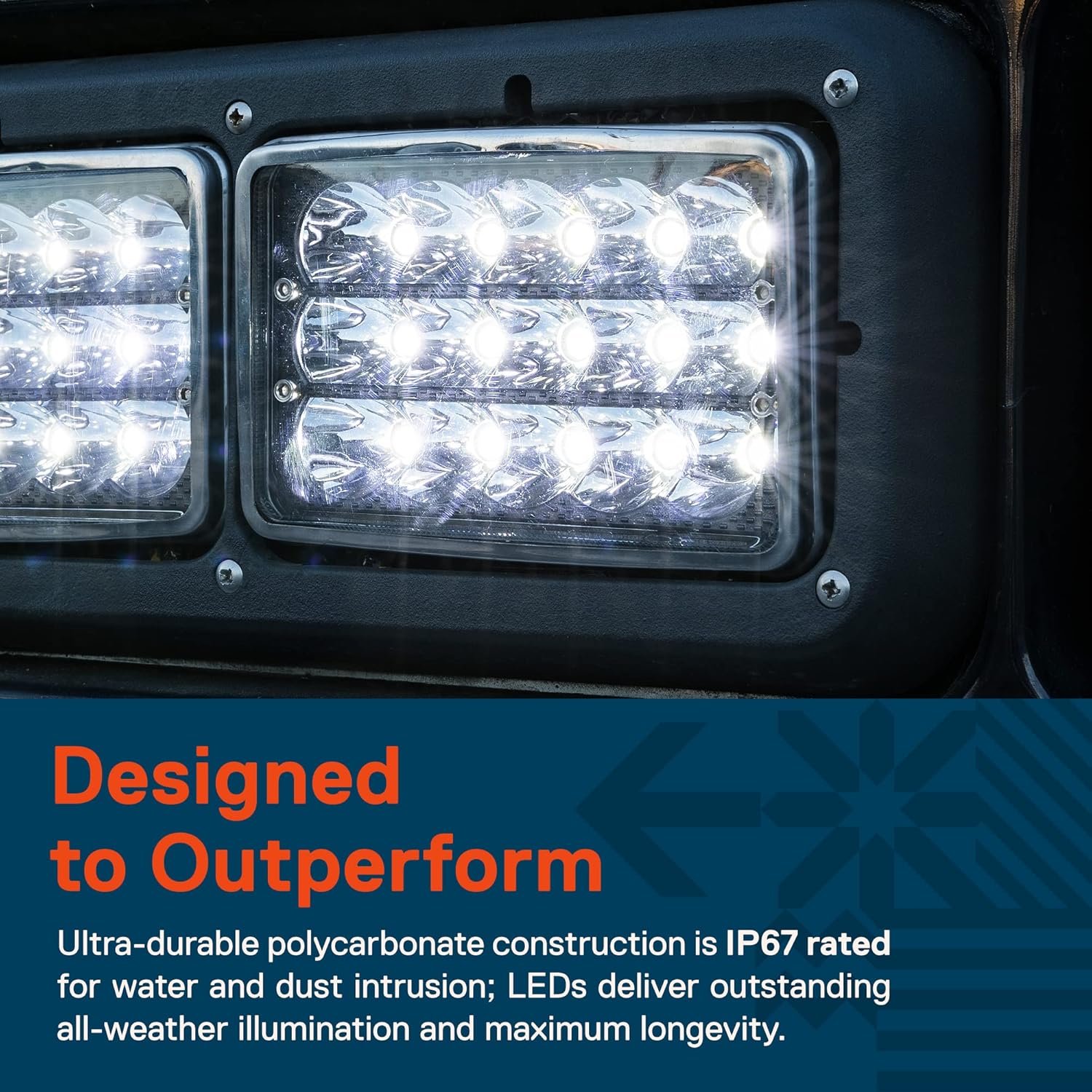 TRUE MODS 4pc Black 6x4 4x6 Inch LED Headlights 45W H4 High Low Sealed Beam H4652 H4666 H6545 H4651 H4656 for Freightliner Classic XL FLD 120 Peterbilt 379 357 378 385 Kenworth T600 T800 W900 T2000