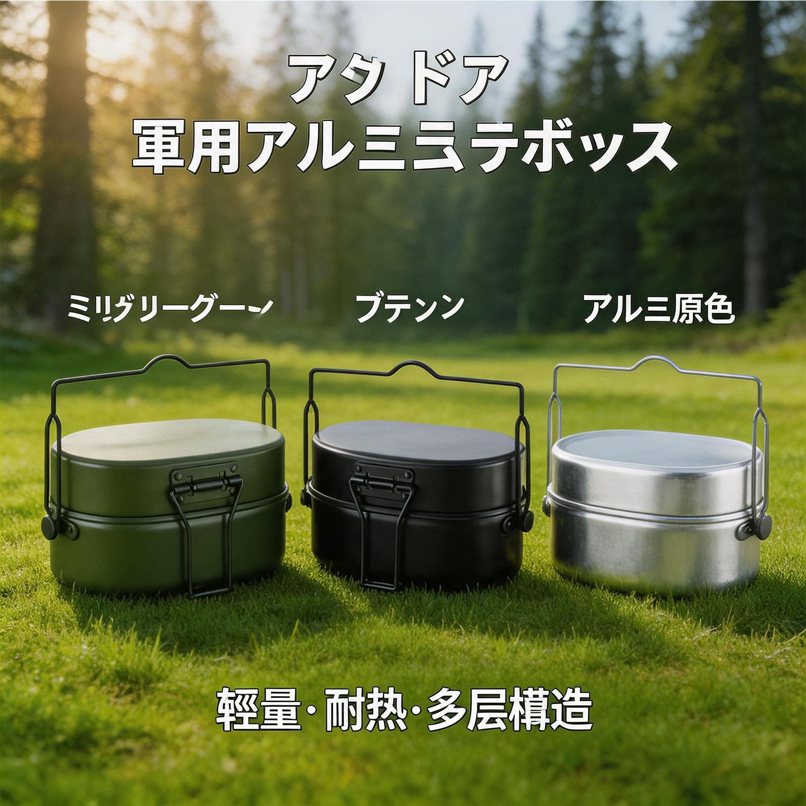 Amazon.co.jp: 戦闘飯盒 兵式飯盒 メスティン 飯盒 ハンゴー