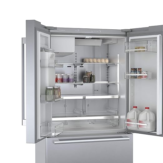 500 Series 36 in. 22 cu. ft. Smart Counter Depth French Door Refrigerator Stainless Steel, Fastest Ice Maker and Water on Fridge.com