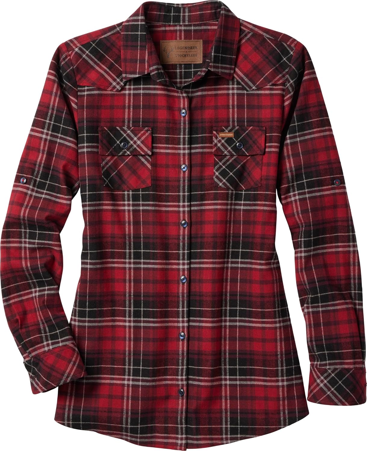 Legendary Whitetails Womens Stockyards Plaid Flannel Shirt