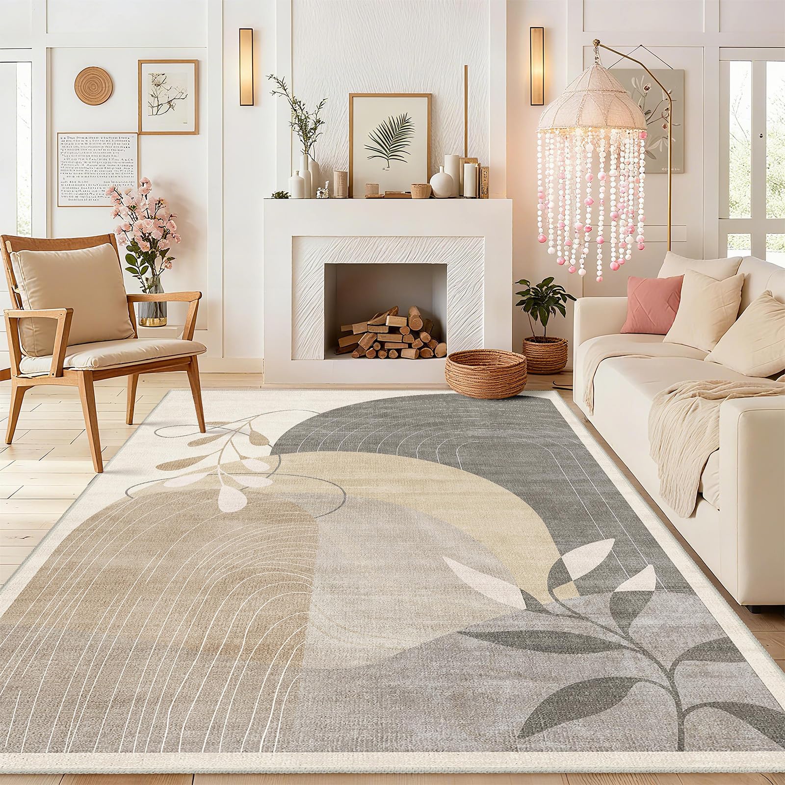 Amazon.com: MUJOO Washable 8x10 Area Rugs Low Pile Non Slip Mid