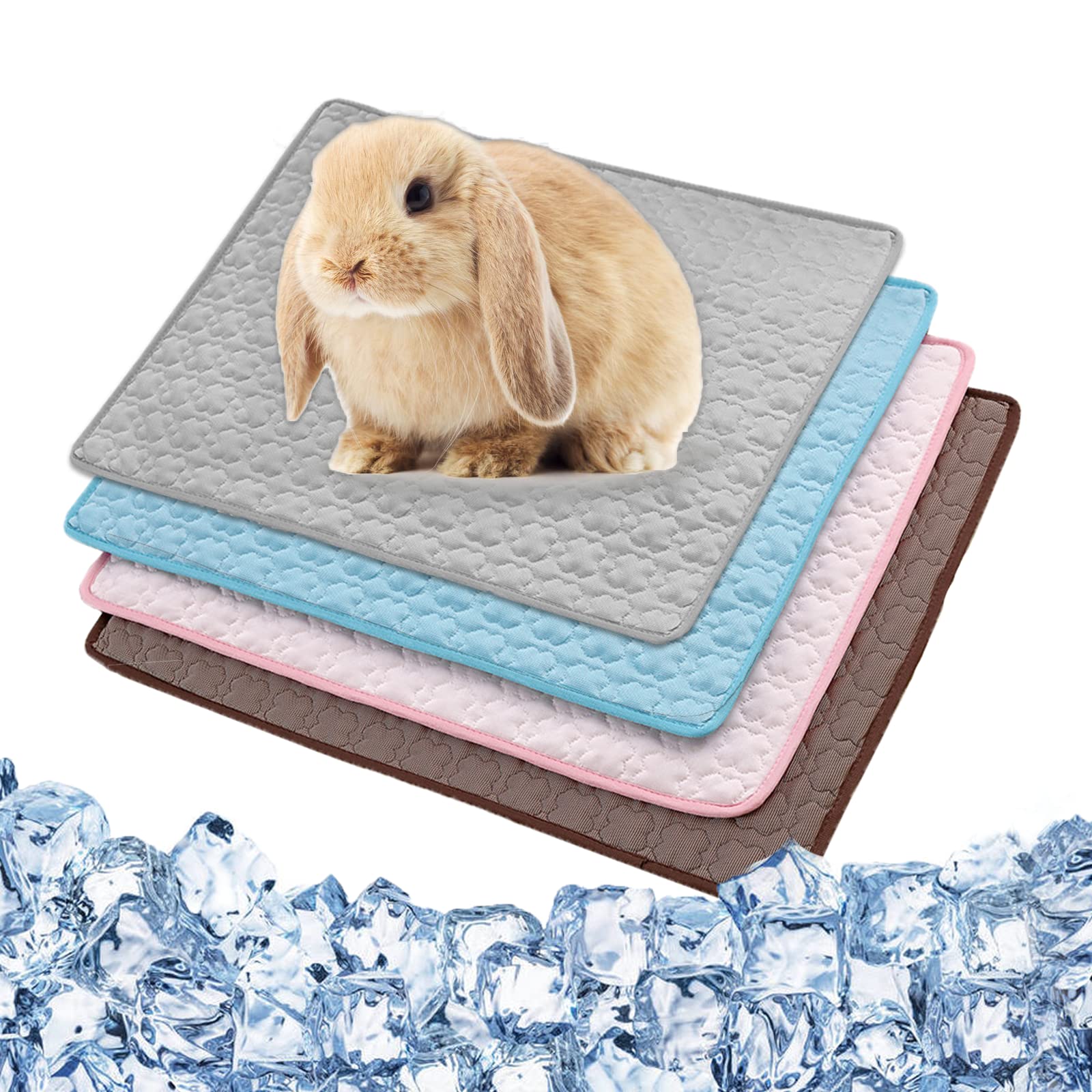 Bequeme Fleece-Bettmatten Für Meerschweinchen & Kleintiere – 4 Stück, 37x29 Cm, Kopfsteinpflaster-Muster