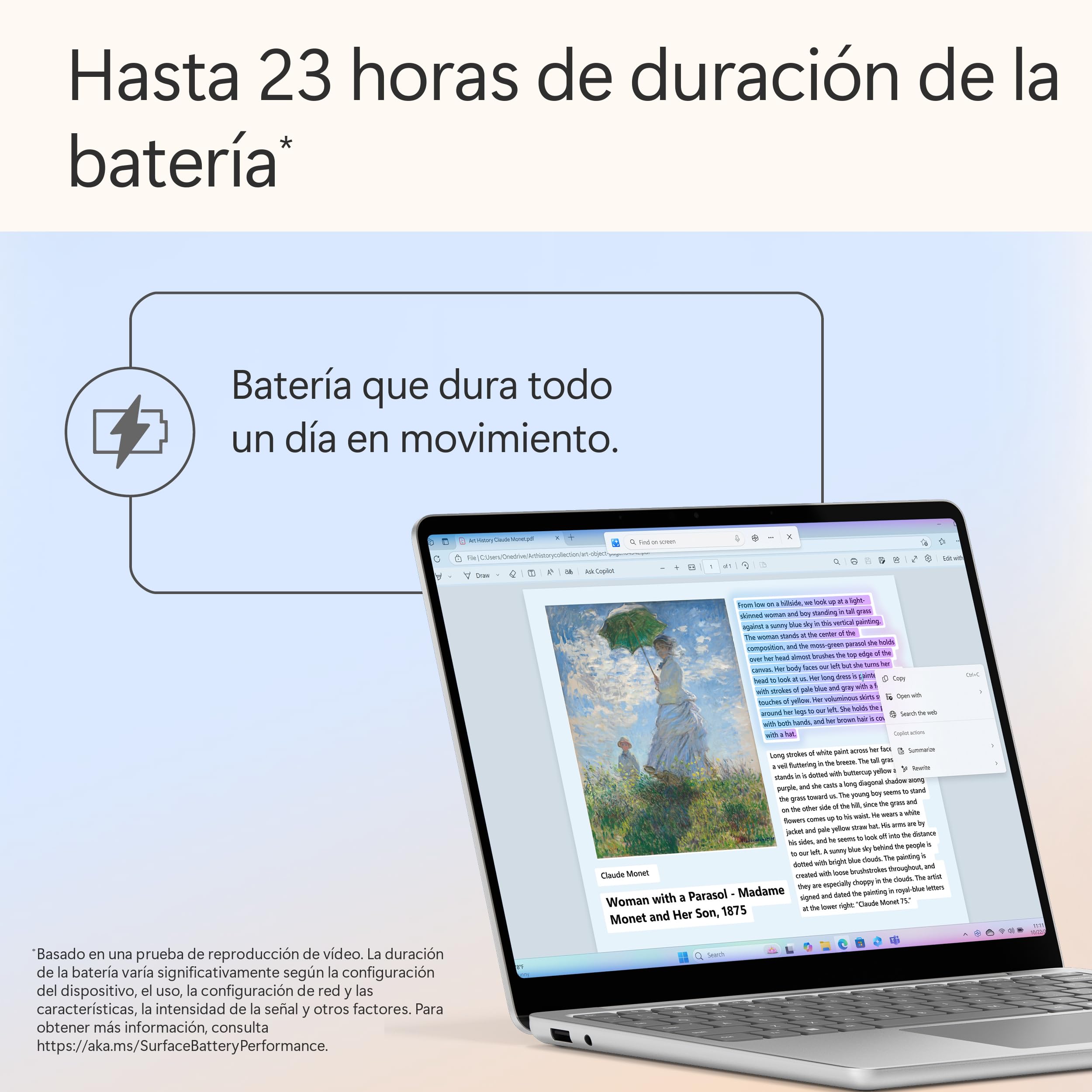 Microsoft Surface Laptop | Copilot+ PC | Pantalla táctil LCD 13'' | Snapdragon X Plus | 16GB RAM | Almacenamiento de 256GB | Último Modelo | Platino