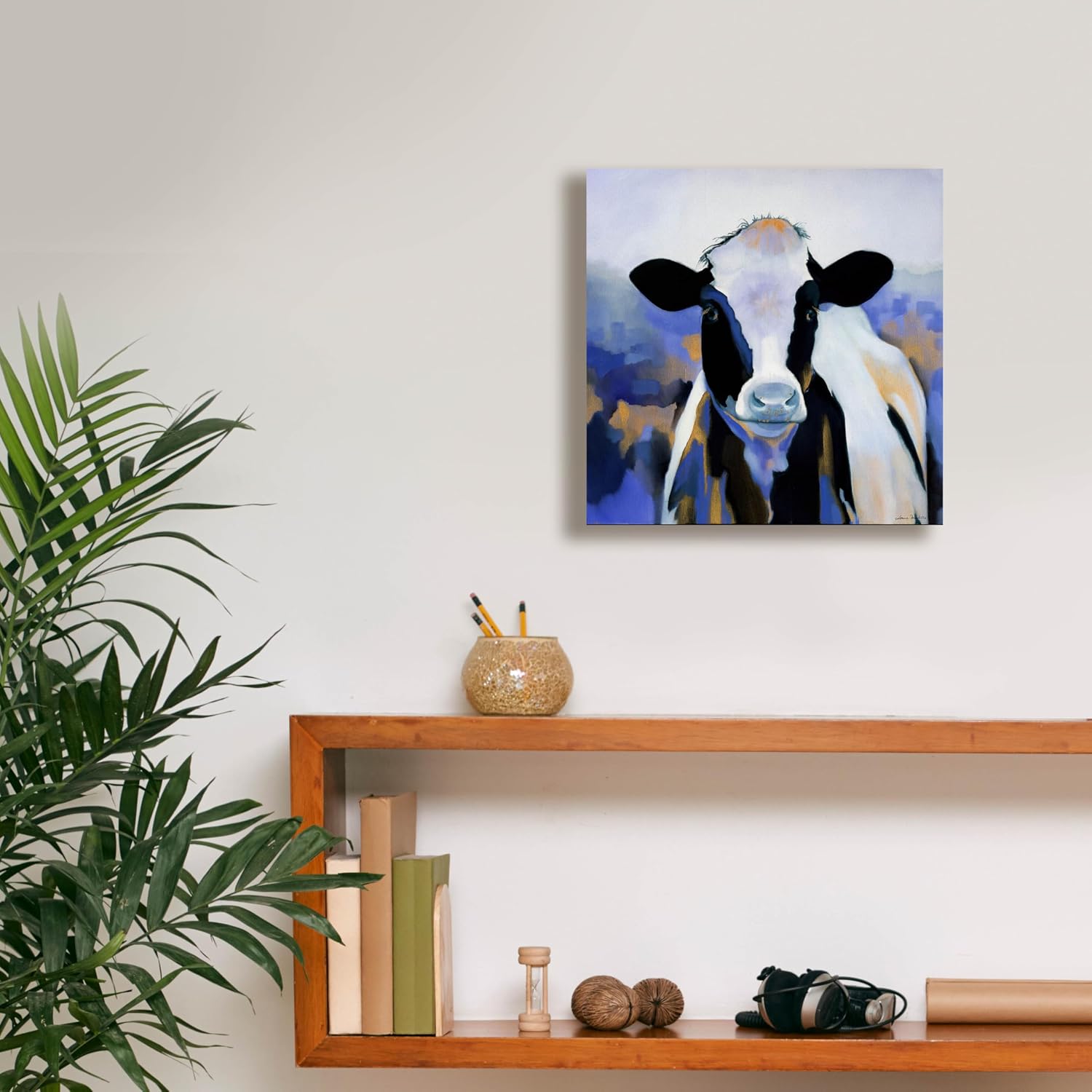 Epic Graffiti 'Wild Blues 2' by Louise Montillio, Canvas Wall Art, 12"x12"