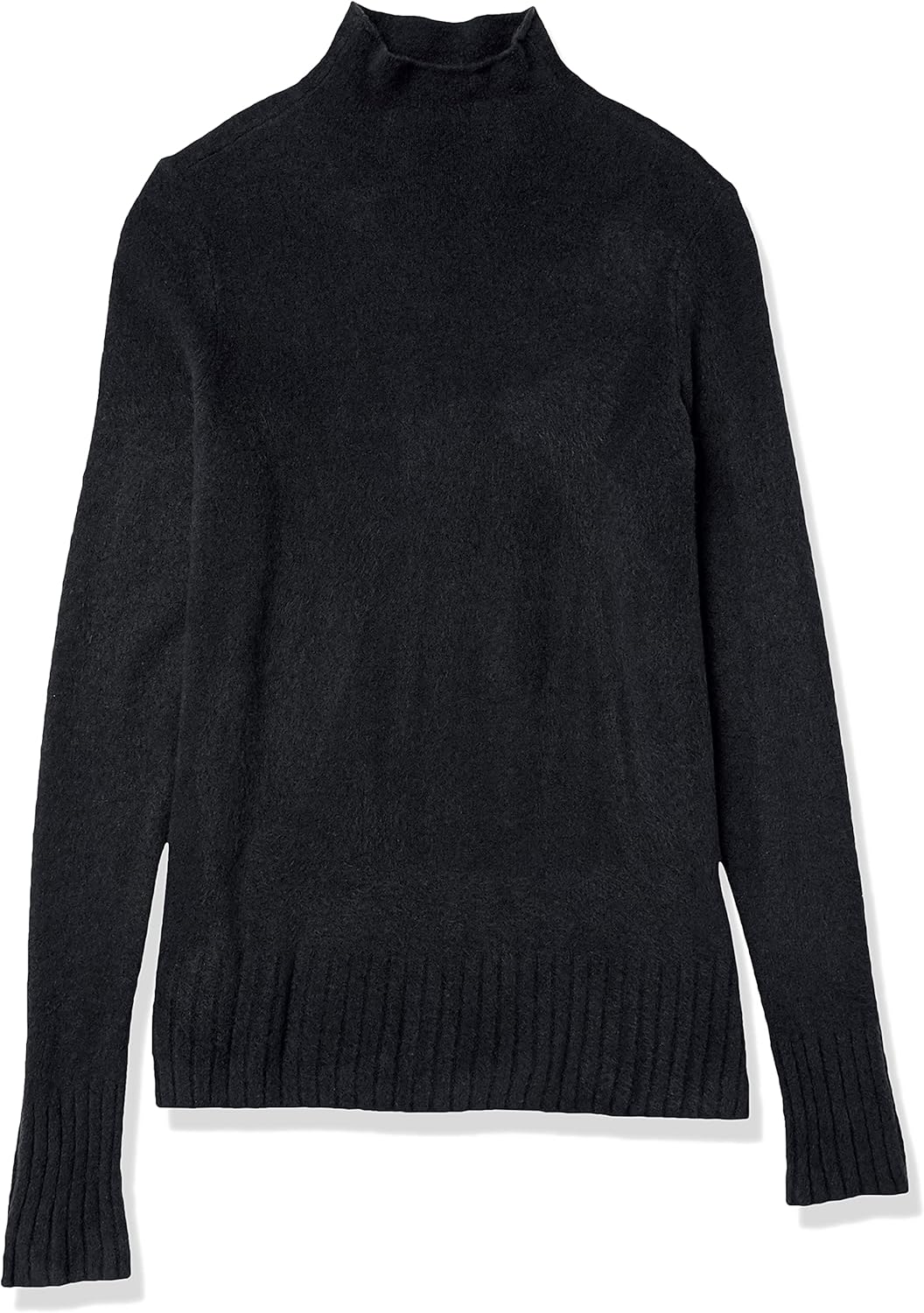 Goodthreads Women's Mid-Gauge Stretch Funnel Neck Sweater Sweater, -Soft Grey Heather, XS - Image 6