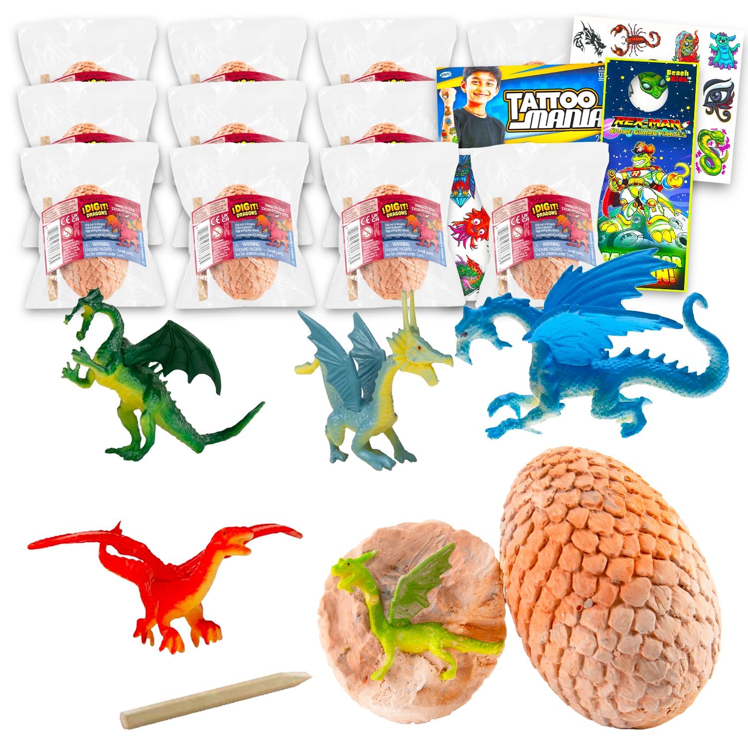 Amazon.com: Dragon Egg Digging Kit for Kids - Excavation Toy