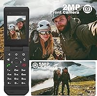 Vista 4 de Unifone S22 Teléfono Plegable Resistente Desbloqueado (16GB) Pantalla Táctil de 2.8'' Teléfono Celular Inteligente Android 11, IP68 Resistente al