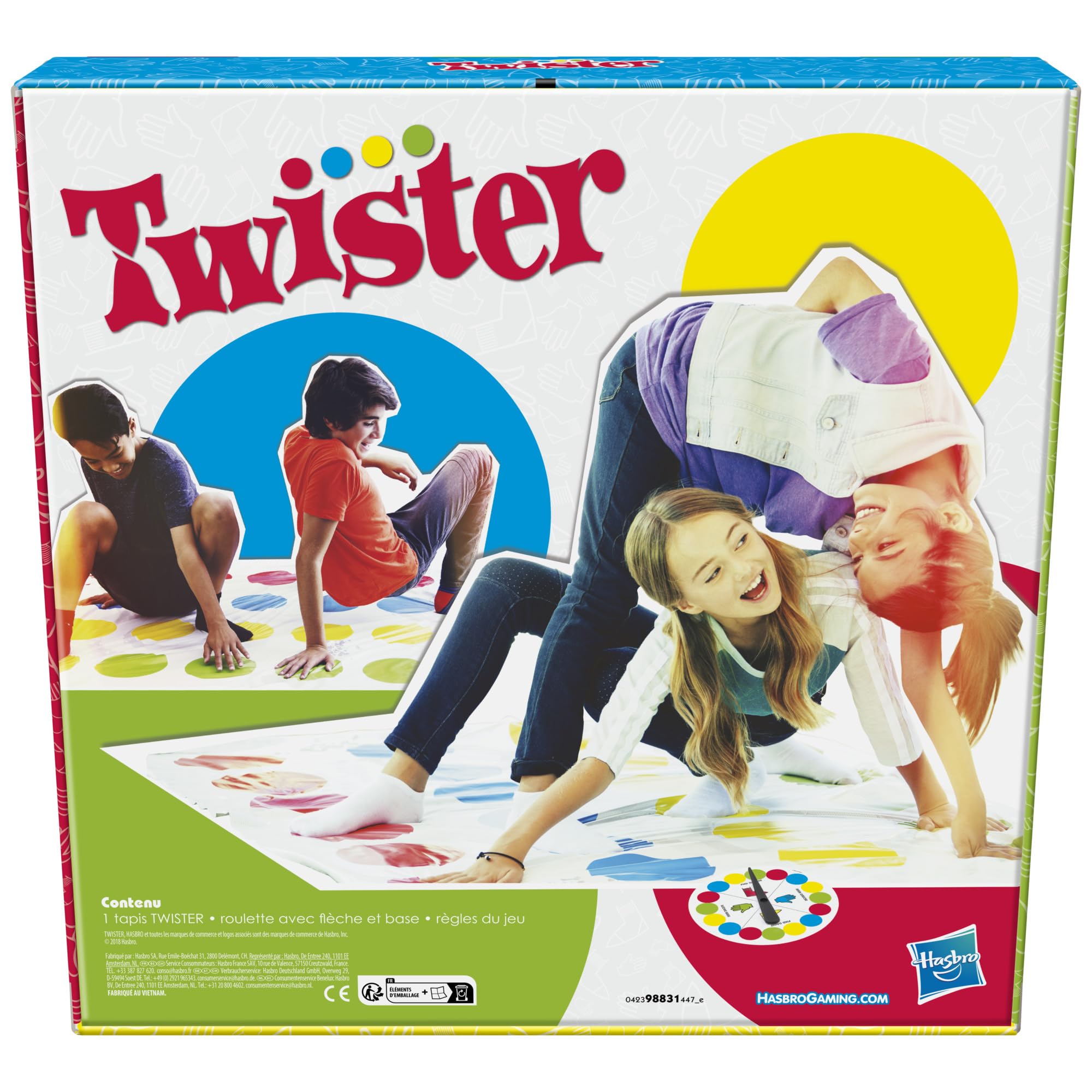 HASBRO GAMING - Twister - Jeu de Societe, Jeu dadresse