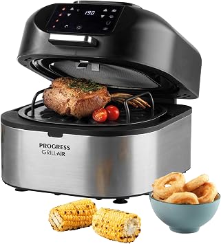 Progress GrillAir Air Fryer Grill, 5.2 L 5 In 1 Digital Multicooker