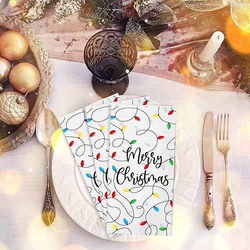 Miniatura 7 de Servilletas de Navidad desechables de papel de Navidad, toallas desechables para invitados de Feliz Navidad, servilletas de cena de diseño para