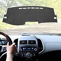 Vista 2 de X AUTOHAUX Cubierta de salpicadero de automóvil, de poliéster gris, antideslizante, alfombrilla protectora para Toyota Corolla 2009-2011