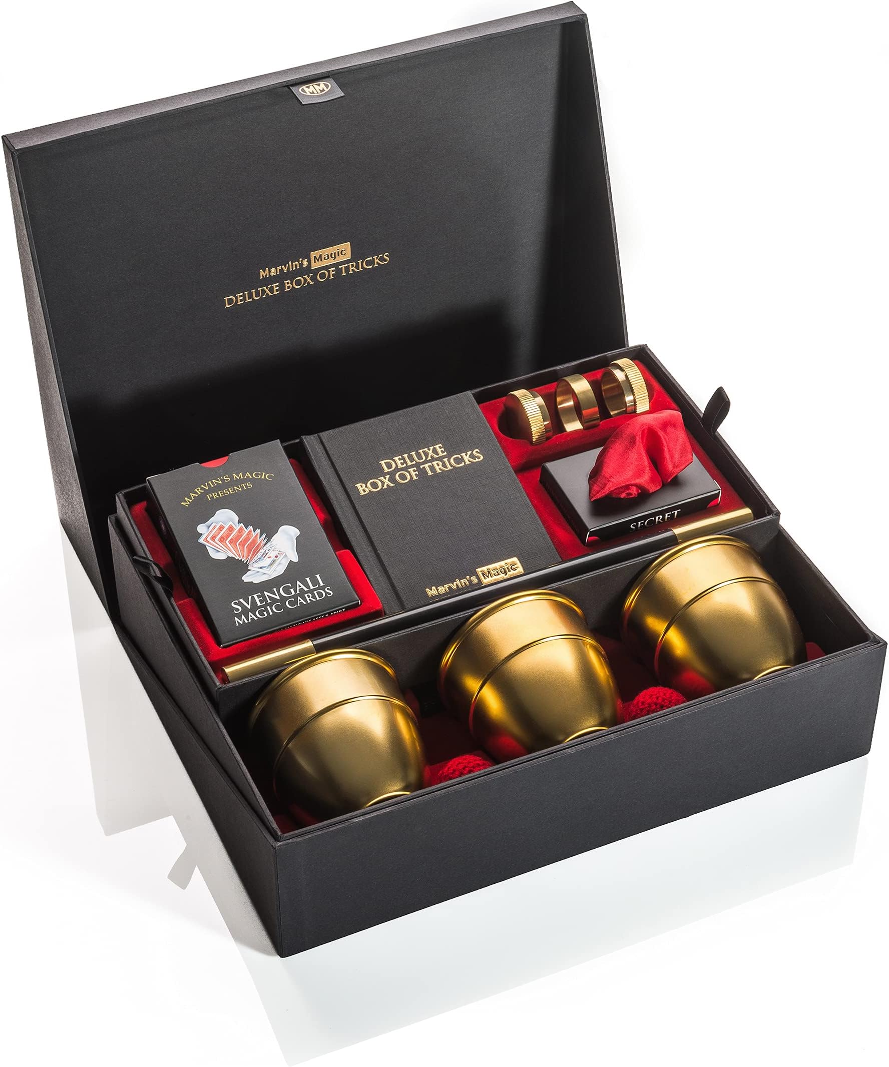 Marvin's Magic - Deluxe Box of Tricks | Executive Set of Magic Tricks | Magic Set for Beginner and Experienced Magicians | Magician Supplies Include Mystical Magic Cards, Dynamic Coins + More