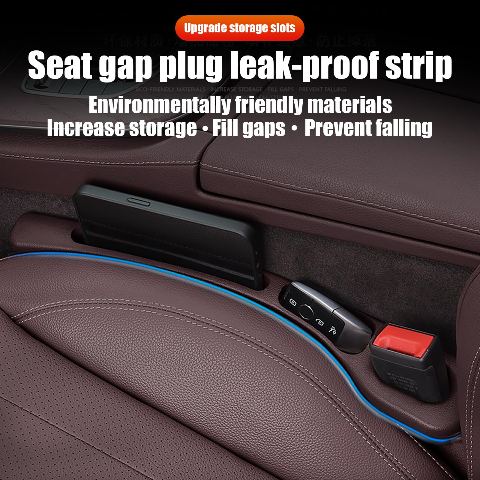 GNTHERF Sitzspalt Organizer Für VW T-Cross T-ROC - Autositz Lückenfüller