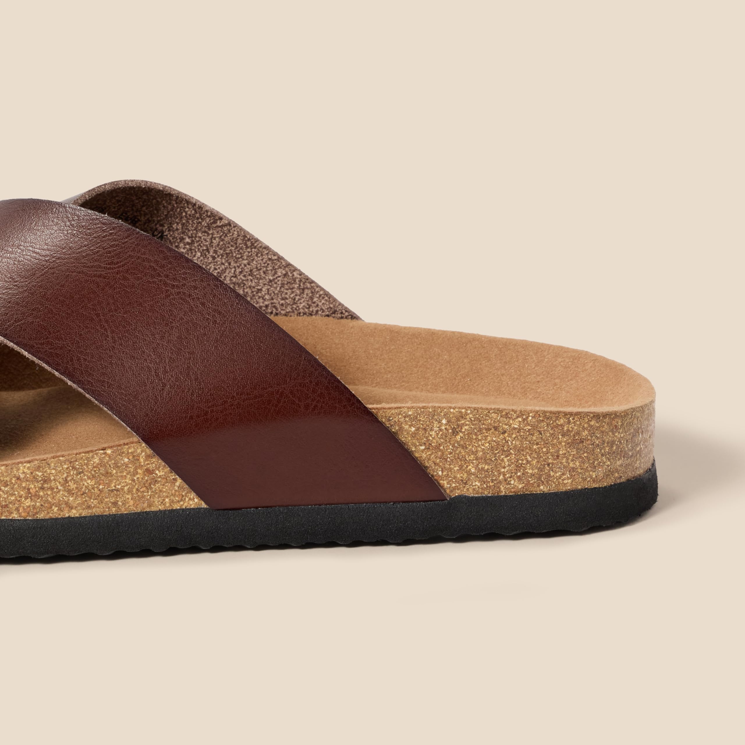 Amazon Essentials Sandalias Cruzadas de Corcho en Piel Sintética Hombre